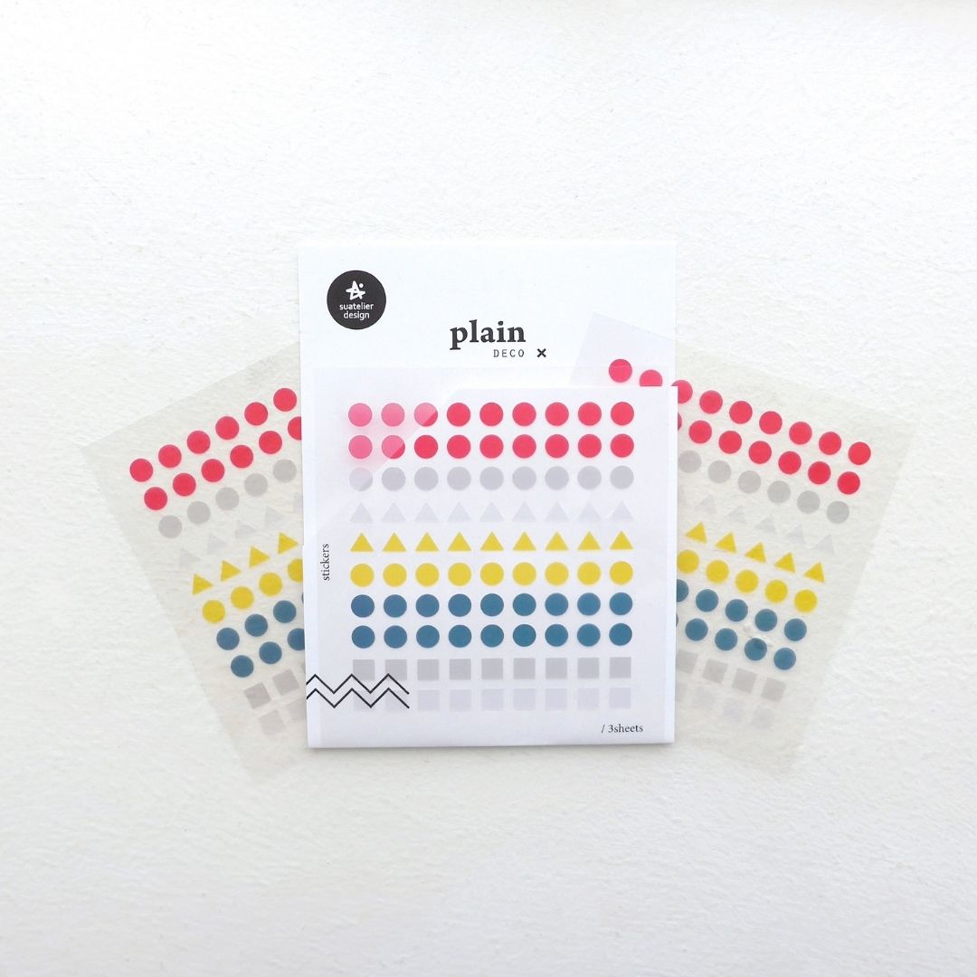 01 Mini Shapes Suatelier Stickers - Plain - Suatelier