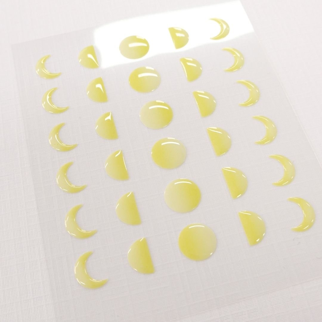 10 Moon Phase Suatelier Stickers - Plain - Suatelier