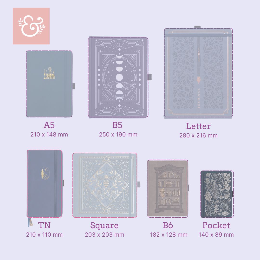 Archer & Olive Notebook Size Guide