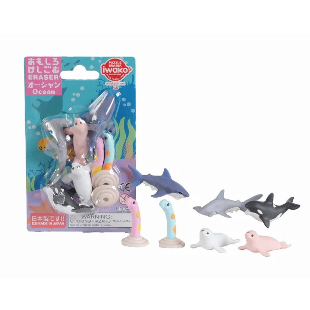 Iwako Novelty Erasers - Ocean - Under the Rowan Trees