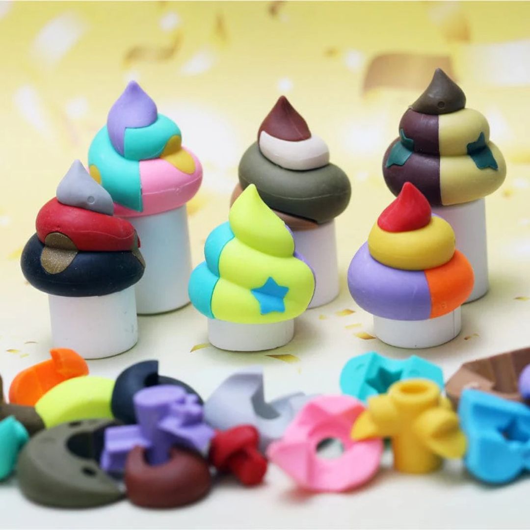 Iwako Novelty Erasers - Poop Puzzle - Under the Rowan Trees
