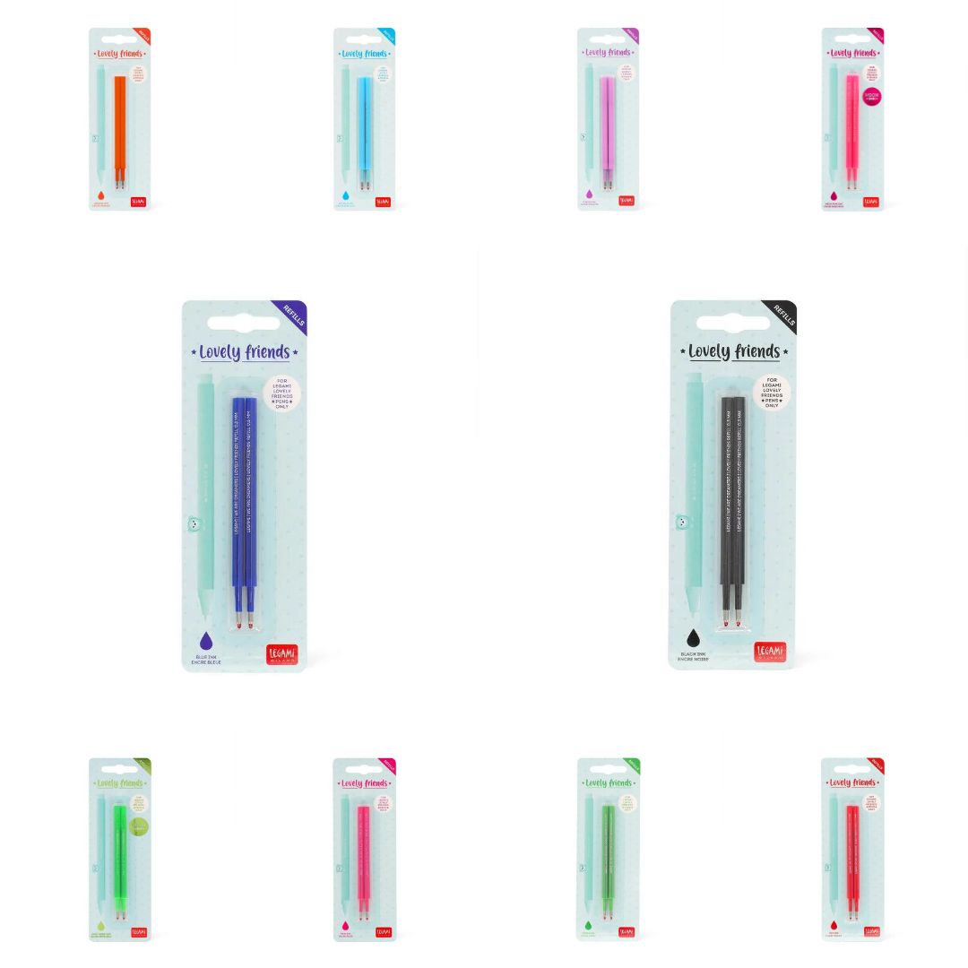Refills for Lovely Friends Gel Pens-Refills-Legami-Black