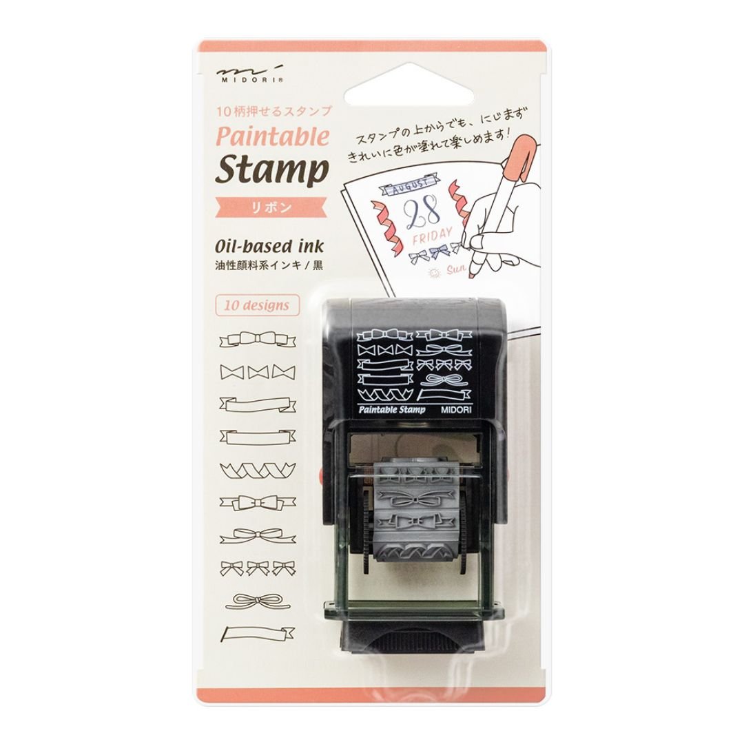 Midori Paintable Rotating Stamp - Ribbon - Under the Rowan Trees