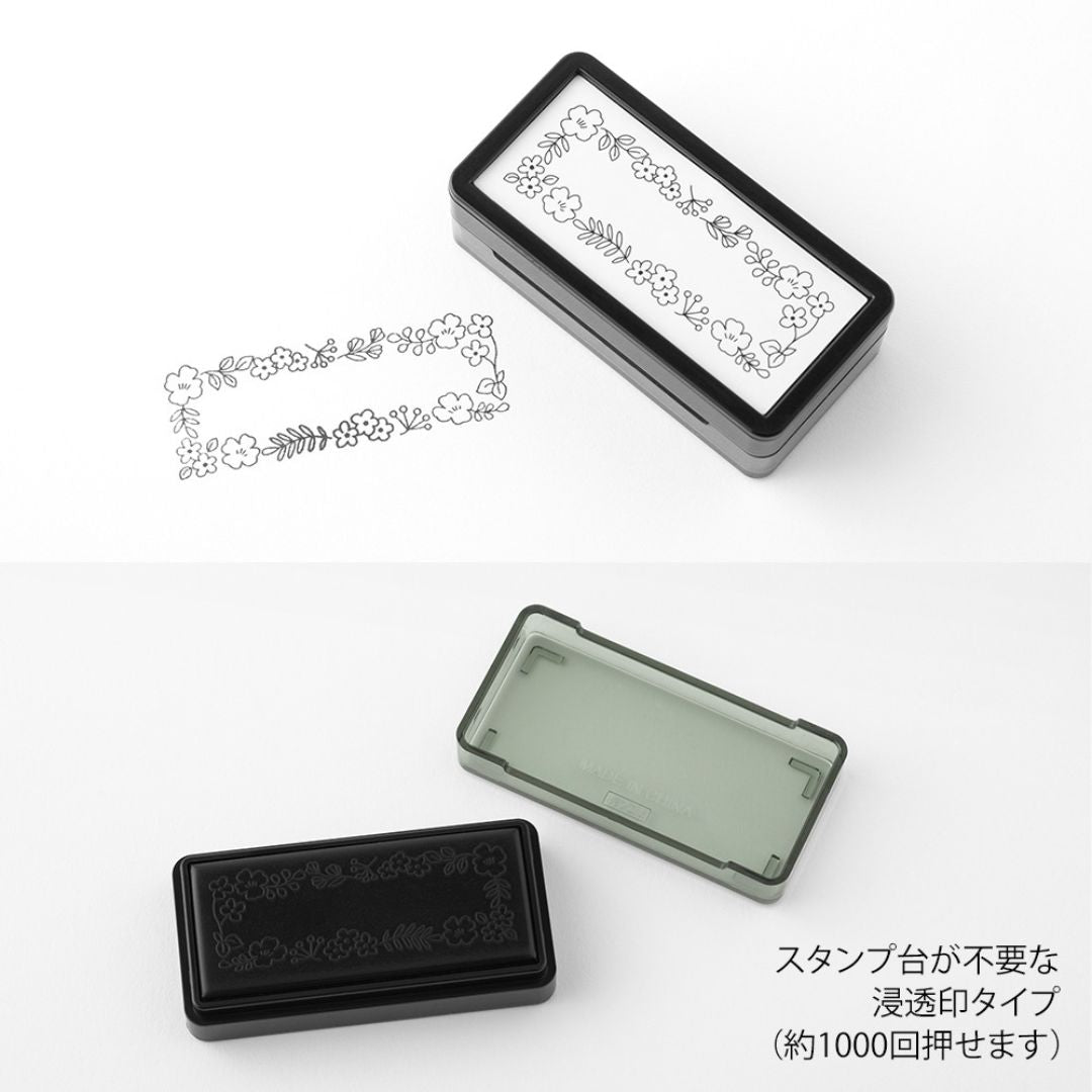 Midori Paintable Stamp Pre - Inked Half Size - Weather - Under the Rowan Trees