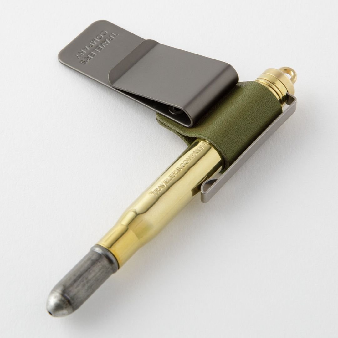 TRAVELER's notebook Pen Holder Olive 016 M - TRAVELER'S COMPANY