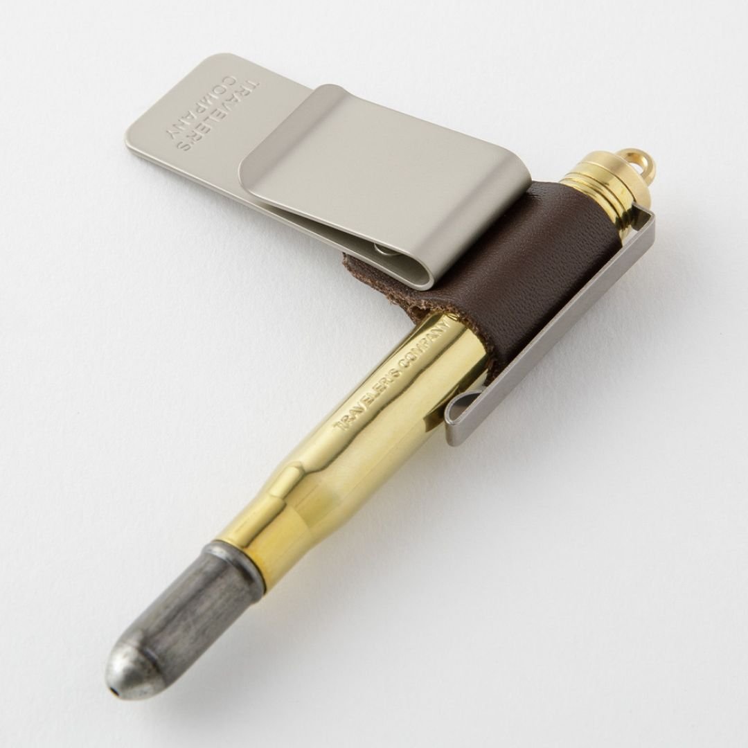 TRAVELER's notebook Pen Holder Brown 016 M - TRAVELER'S COMPANY