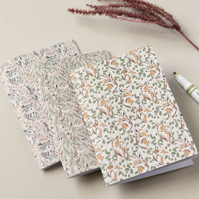 A6 Forest Notebooks Set of 3-Notebooks-Under the Rowan Trees-