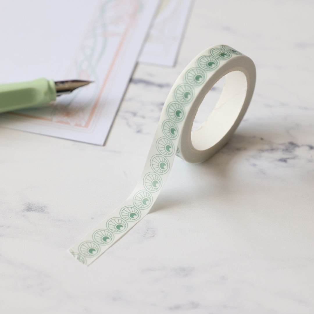 Art Nouveau Washi Tape-Washi Tape-Under the Rowan Trees-Green