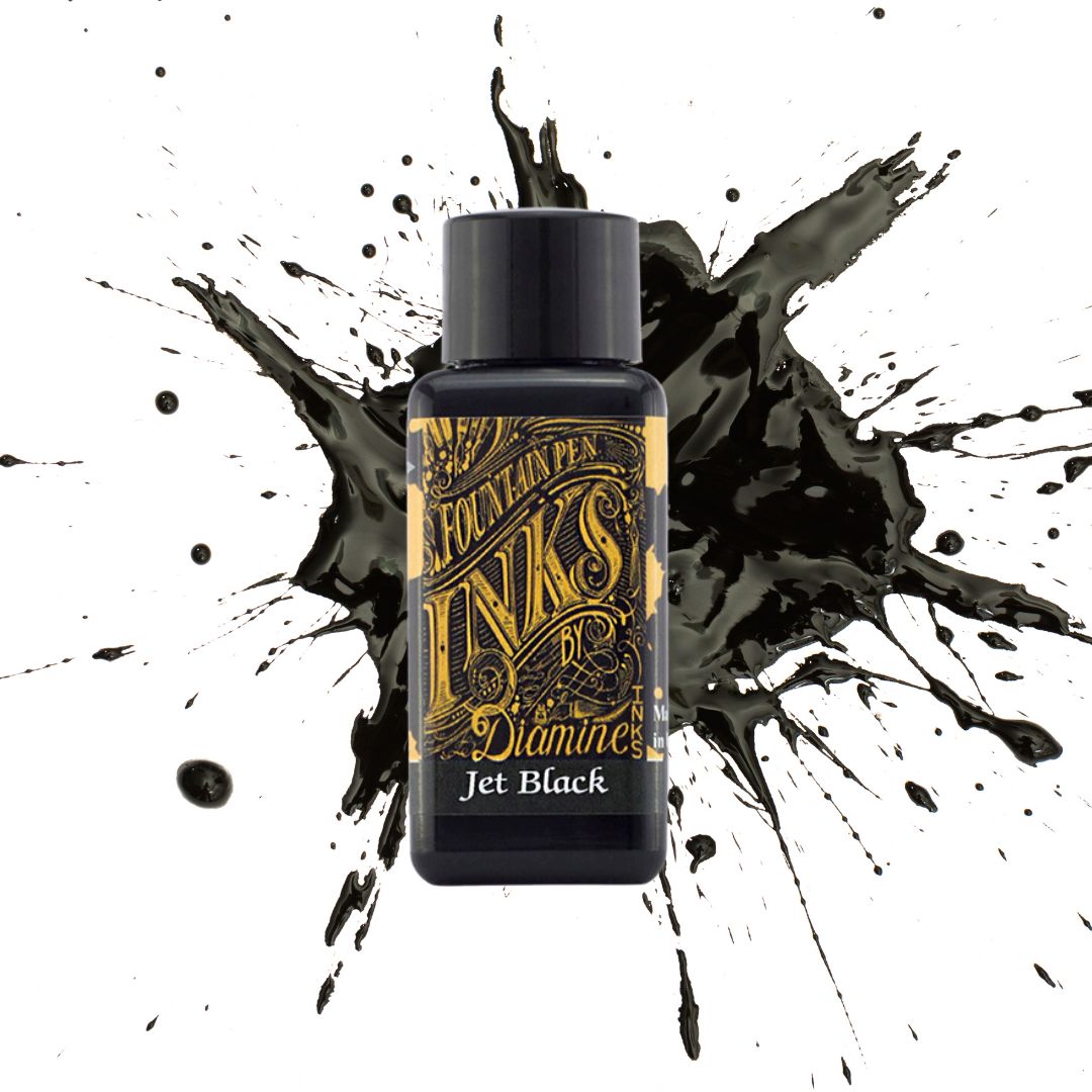 Blacks & Greys Diamine Fountain Pen Inks 30ml-Fountain Pen Ink Collection Image