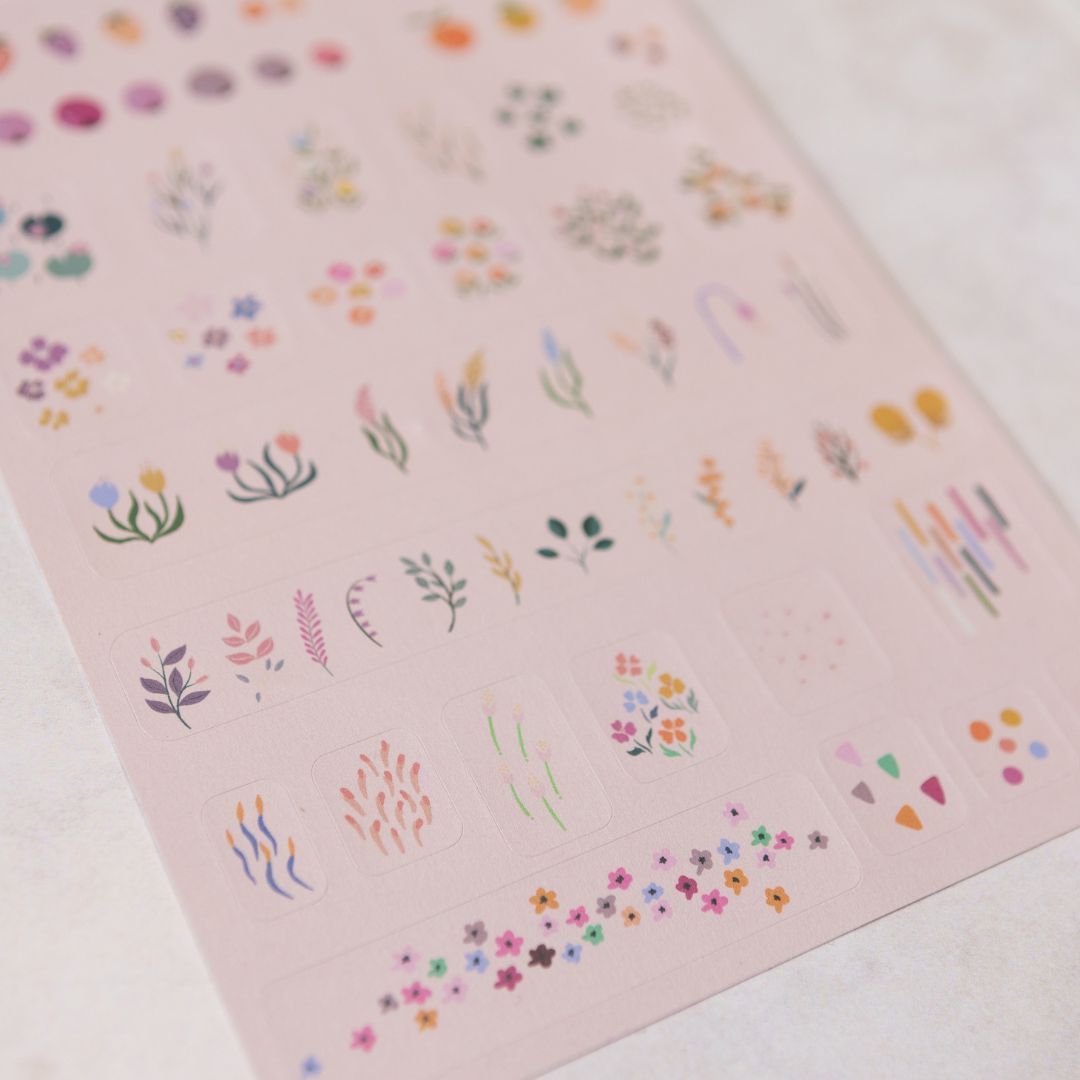 Blooming Meadow Sticker Sheets-Stickers-Under the Rowan Trees-Flowers