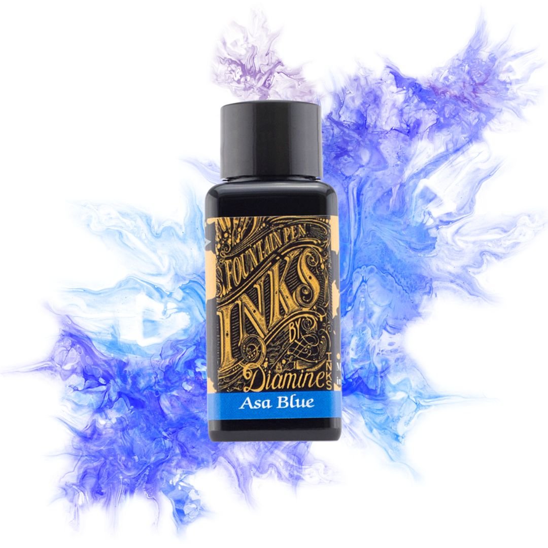 Blues Diamine Fountain Pen Inks 30ml-Fountain Pen Inks-Diamine-Aqua Blue