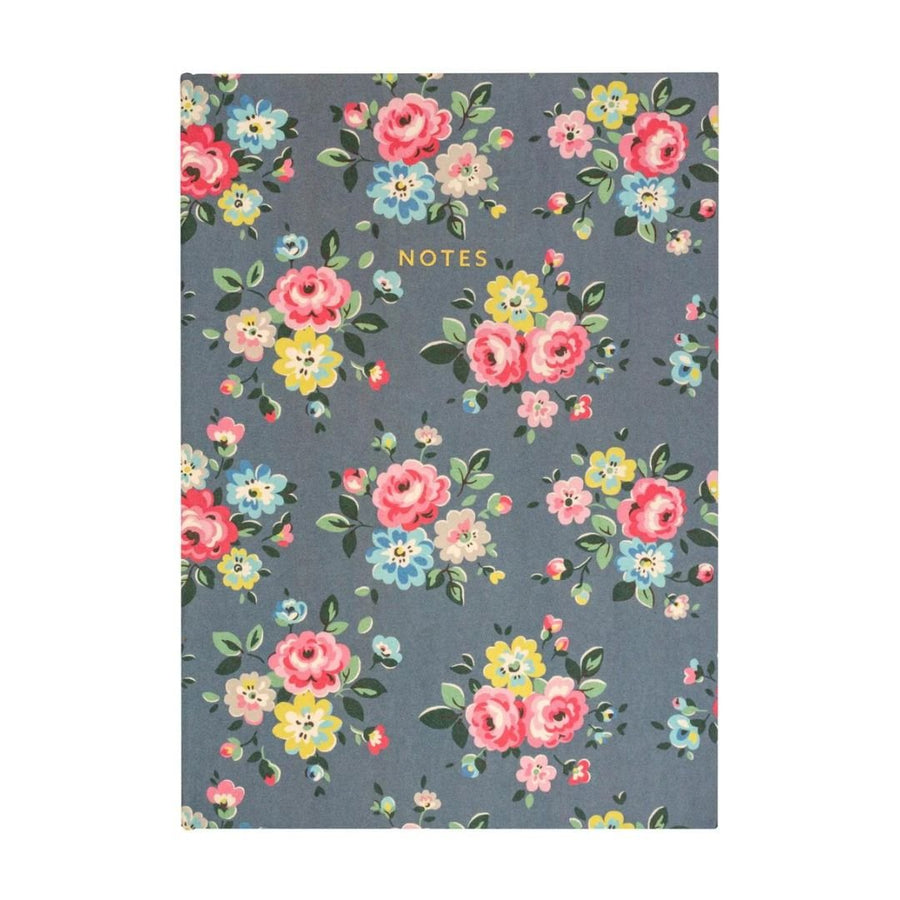 Cath Kidston Slate Grey Floral Notebook - Ohh Deer - Notebooks - Under the Rowan Trees