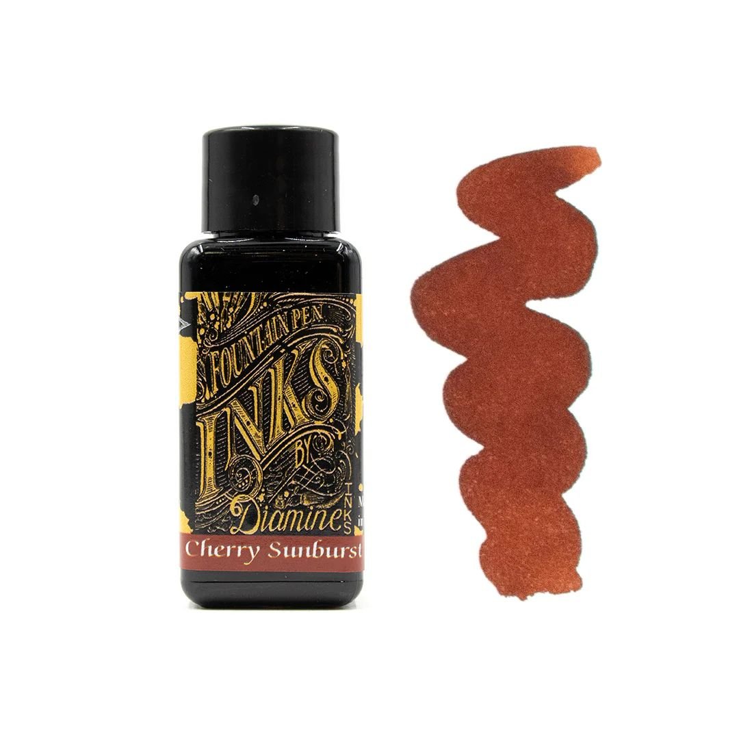 Browns Diamine Fountain Pen Inks 30ml - Cherry Sunburst