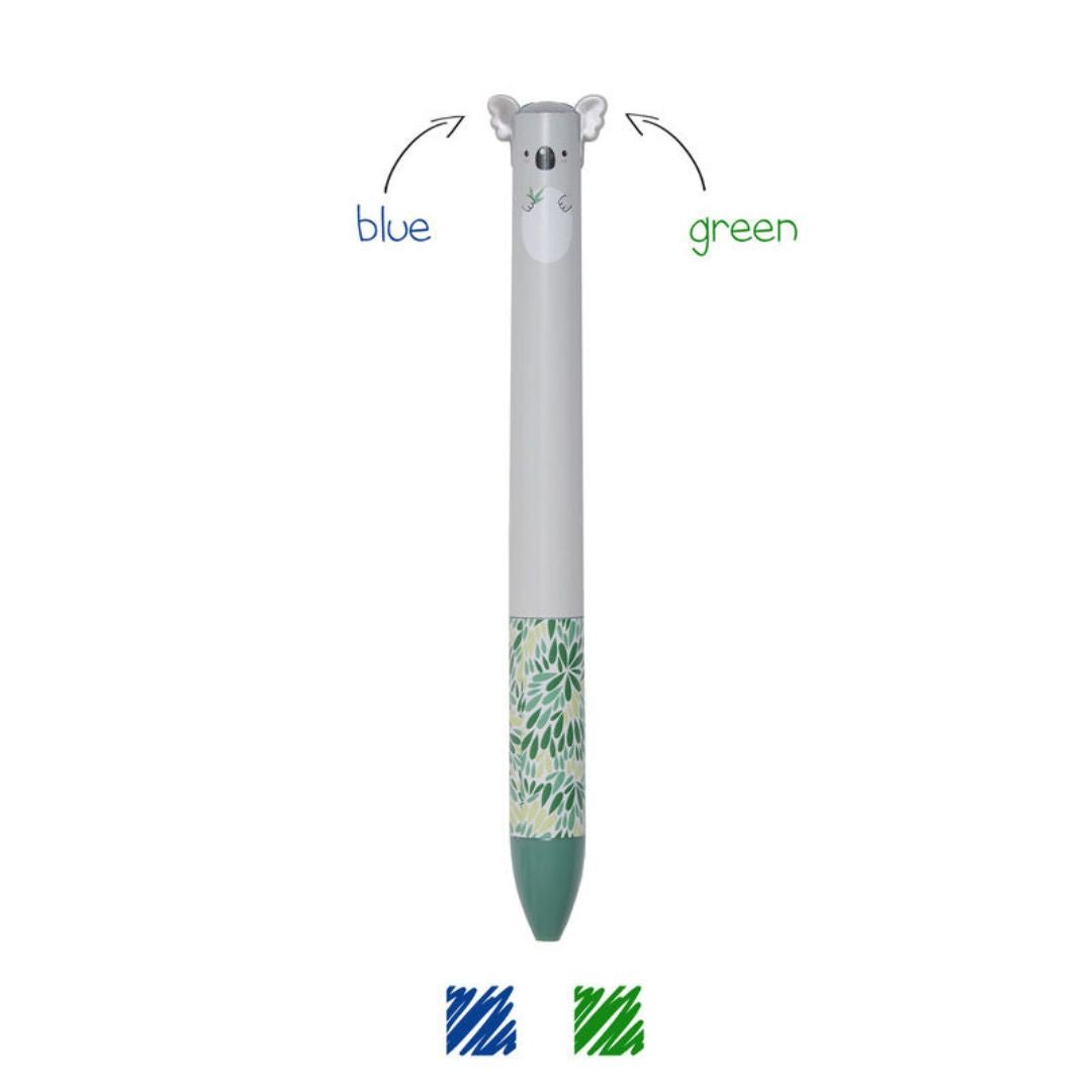 Click & Clack Legami Two Colour Ballpoint Pen-Pens-Legami-Koala