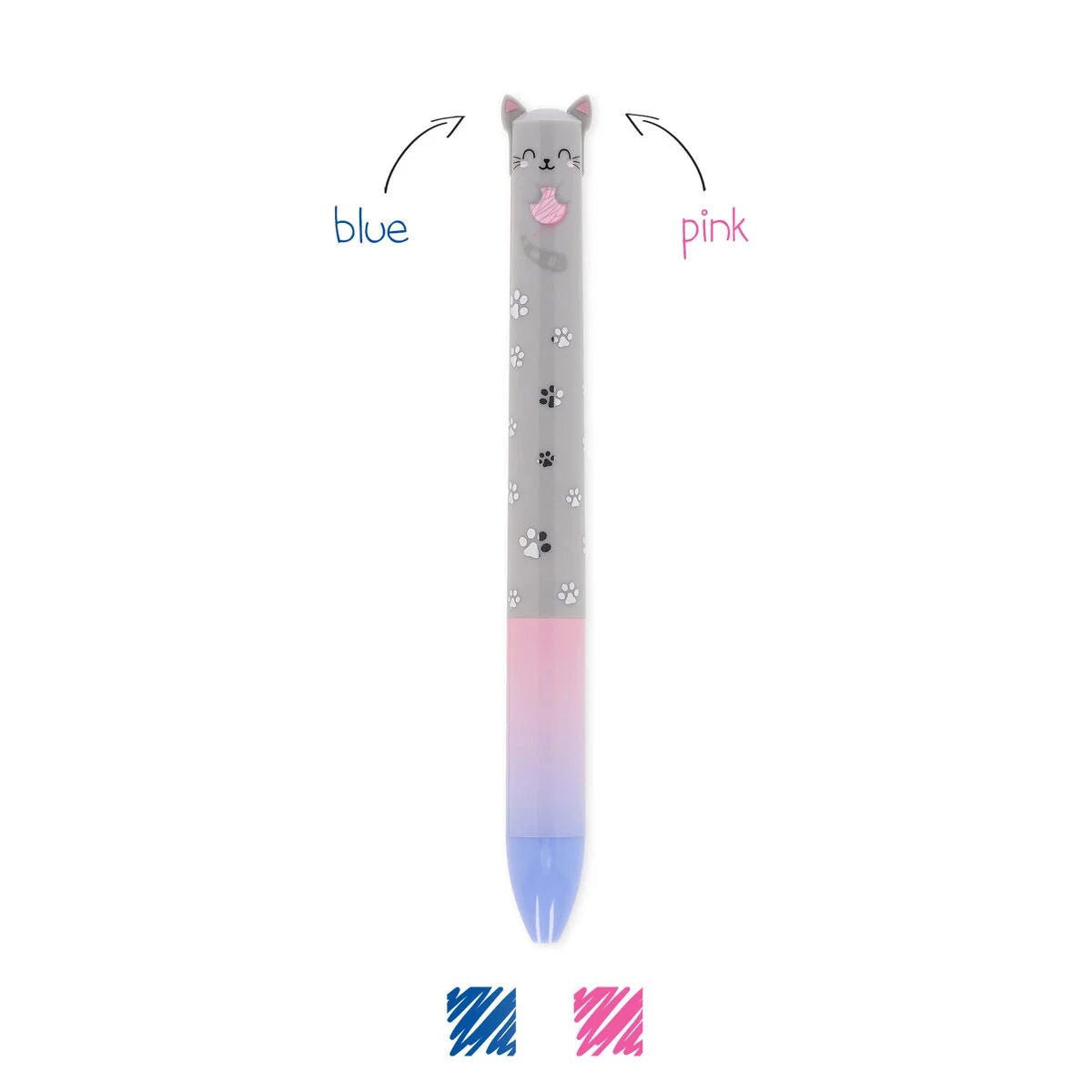 Click & Clack Legami Two Colour Ballpoint Pen-Pens-Legami-Kitty