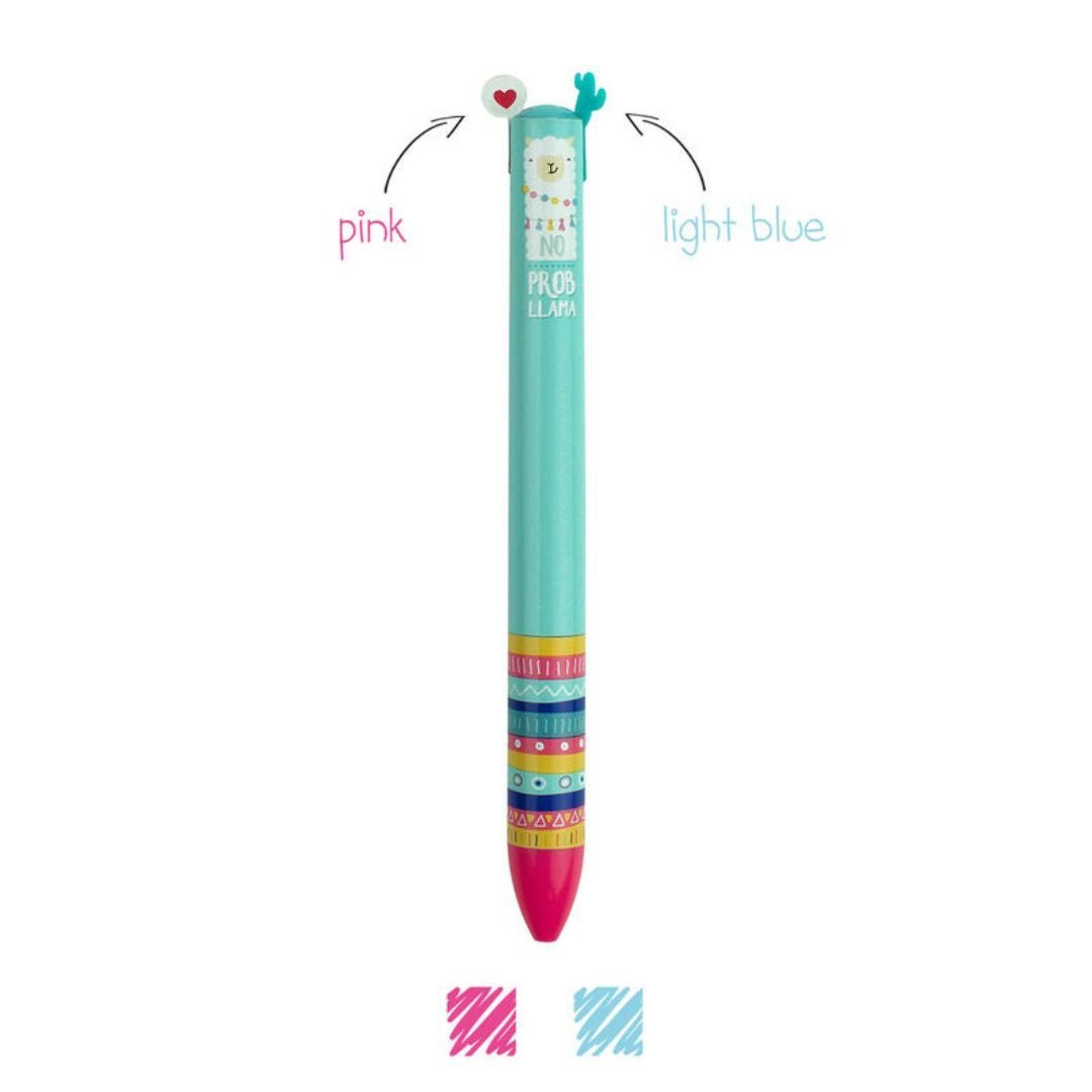 Click & Clack Legami Two Colour Ballpoint Pen-Pens-Legami-Llama