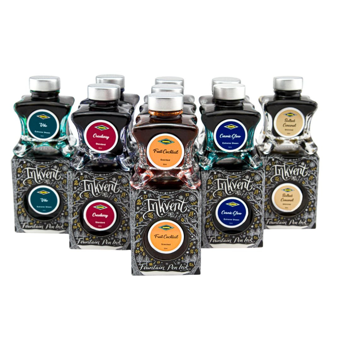 Diamine 50ml Fountain Pen Ink - Black Inkvent Edition - Cranberry