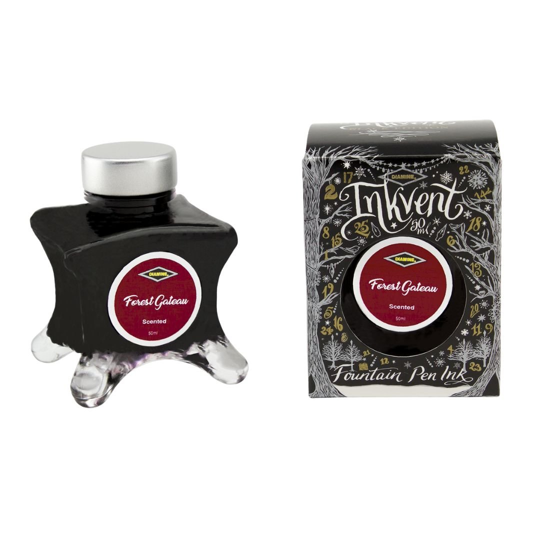 Diamine 50ml Fountain Pen Ink - Black Inkvent Edition - Forest Gateau