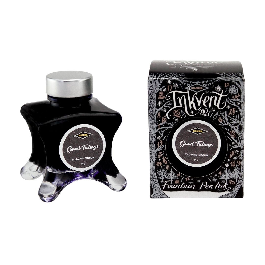 Diamine 50ml Fountain Pen Ink - Black Inkvent Edition - Good Tidings