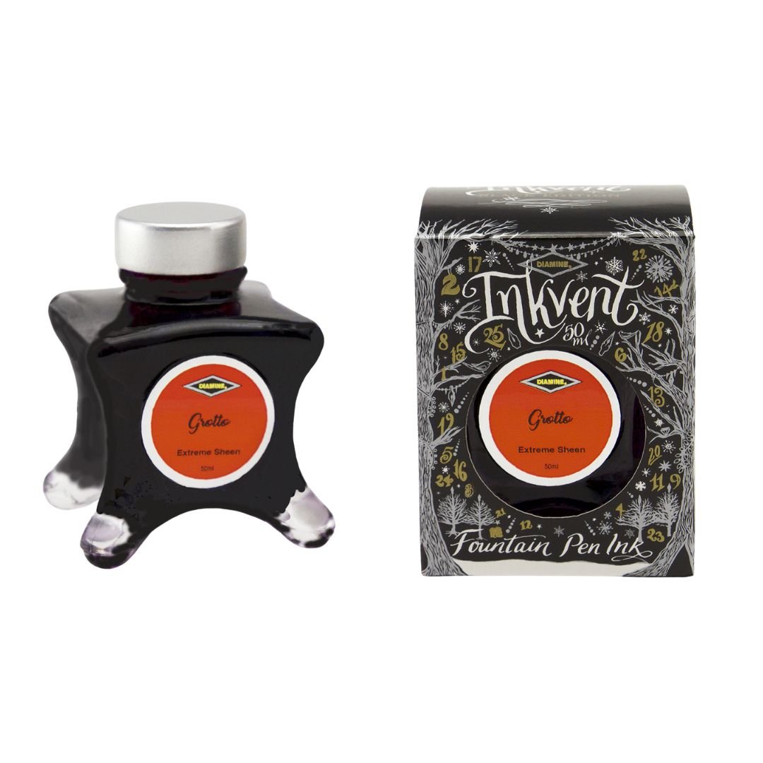 Diamine 50ml Fountain Pen Ink - Black Inkvent Edition - Grotto