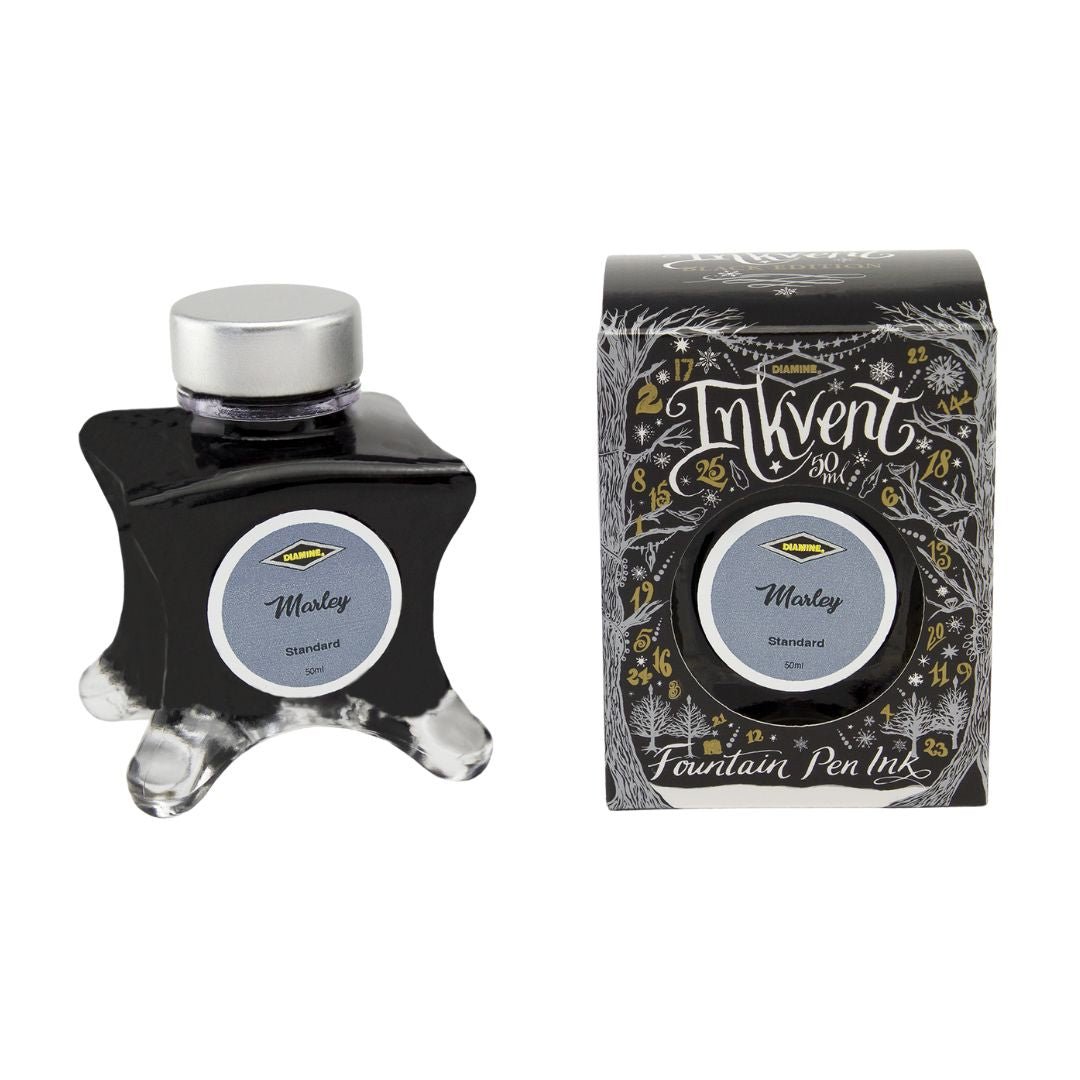 Diamine 50ml Fountain Pen Ink - Black Inkvent Edition - Marley