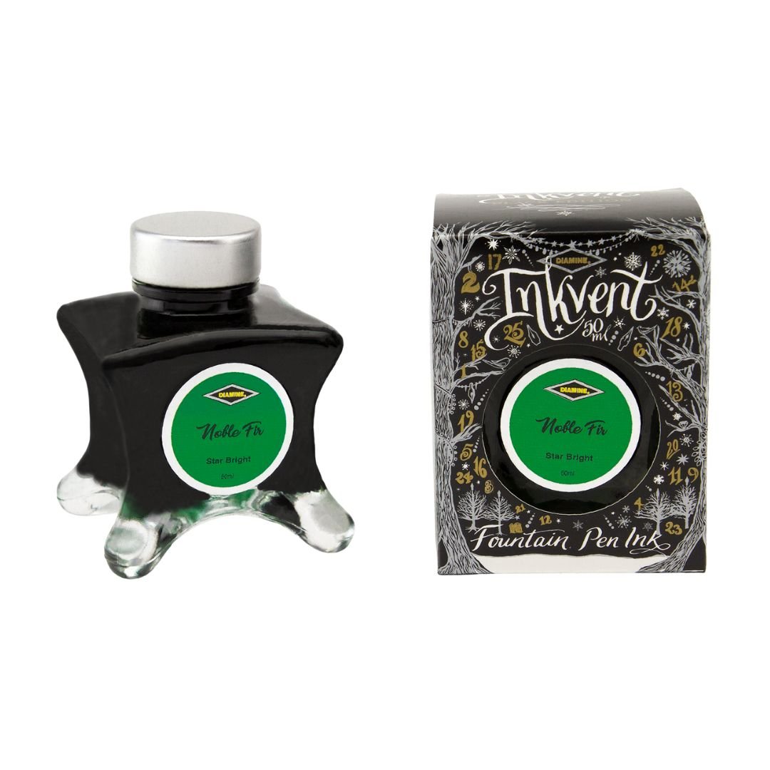 Diamine 50ml Fountain Pen Ink - Black Inkvent Edition - Noble Fir