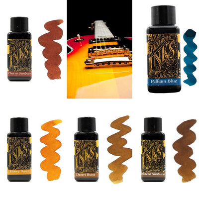 Diamine Gibson Les Paul Guitar Fountain Pen Inks 30ml-Fountain Pen Inks-Diamine-Cherry Sunburst