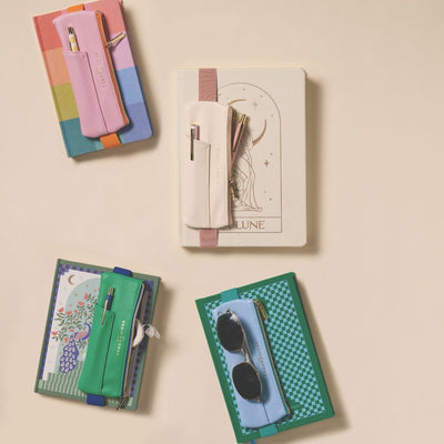 Elasticated Pen Pouch - Notebook Pencil Case-Pencil Cases-Designworks Collective-Cream