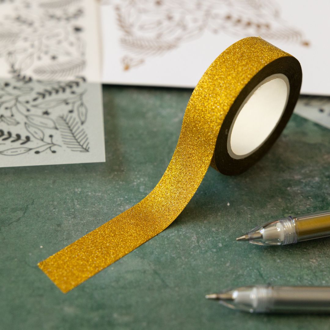 Glitter Washi Tape-Washi Tape-Under the Rowan Trees-Gold