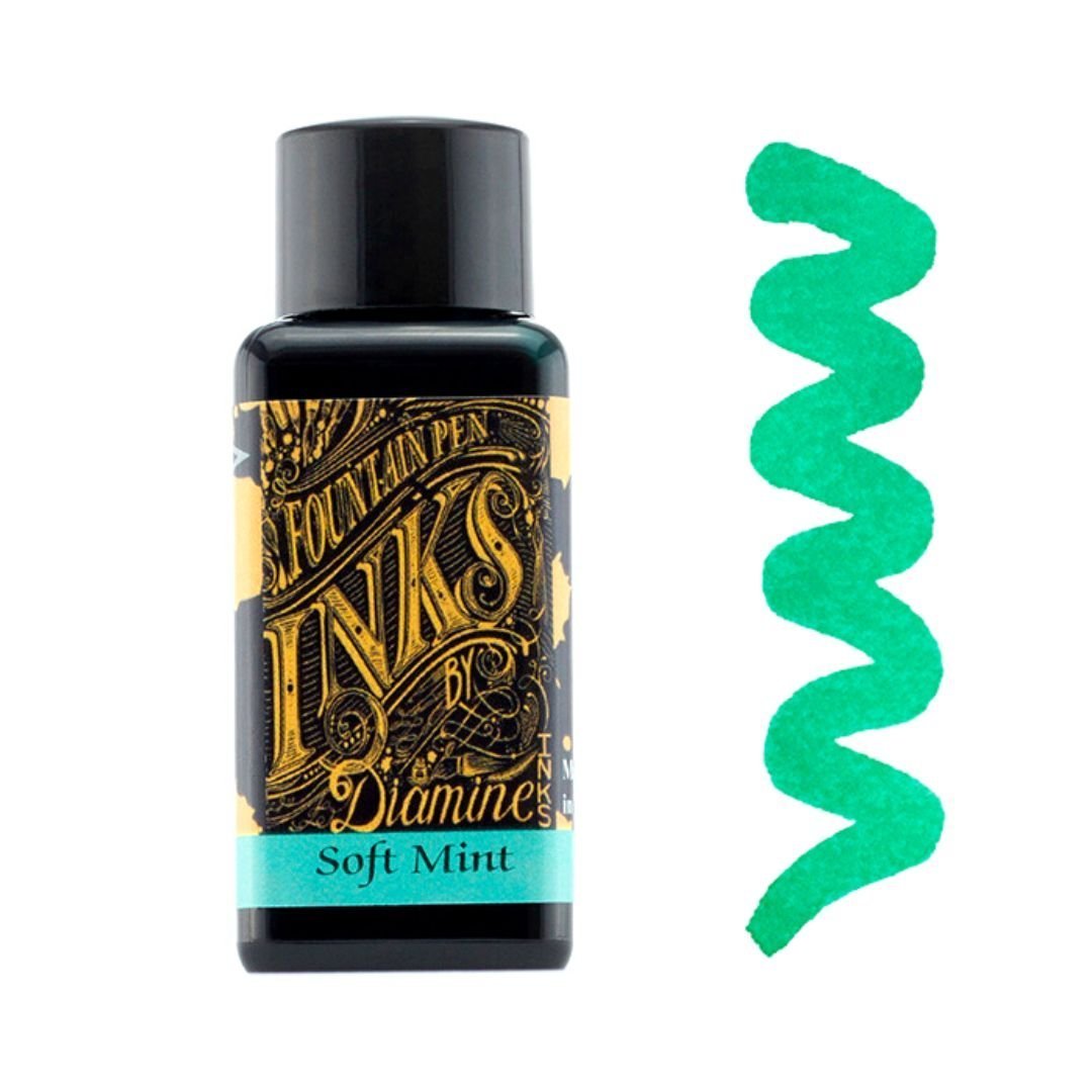 Greens Diamine Fountain Pen Inks 30ml-Fountain Pen Inks-Diamine-Soft Mint