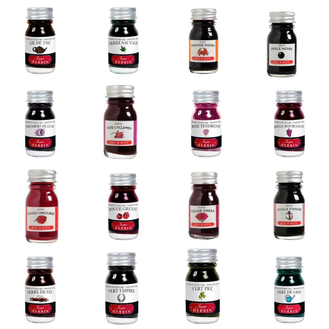 Herbin Fountain Pen Ink Bottle 10ml - Ambre de Birmanie - Under the Rowan Trees