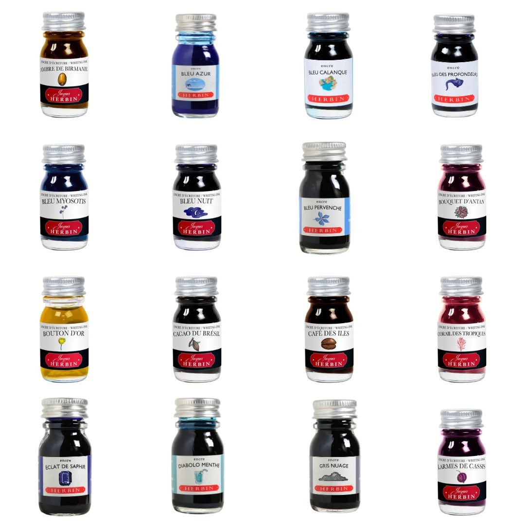 Herbin Fountain Pen Ink Bottle 10ml - Ambre de Birmanie - Under the Rowan Trees