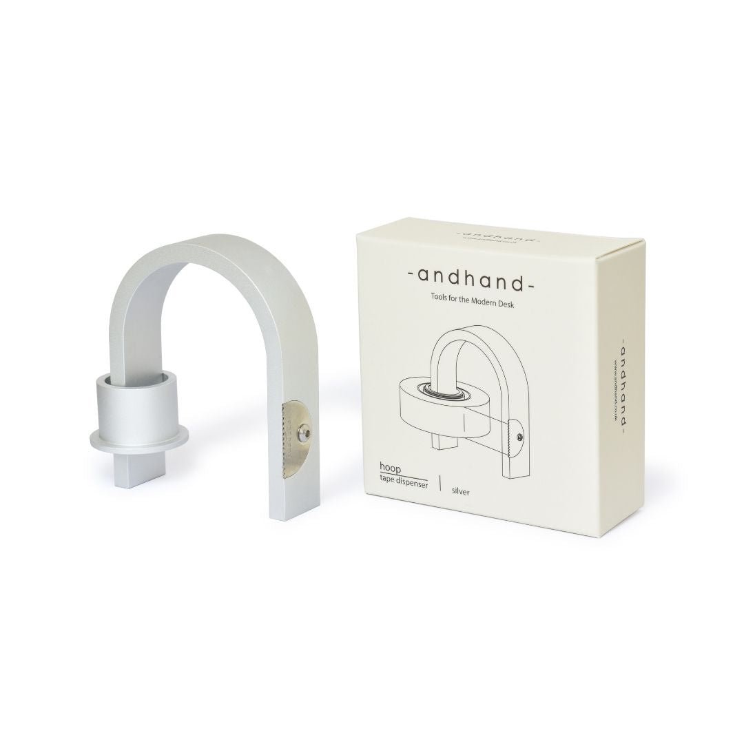 Hoop Tape Dispenser-Tape Dispenser-Andhand-Silver