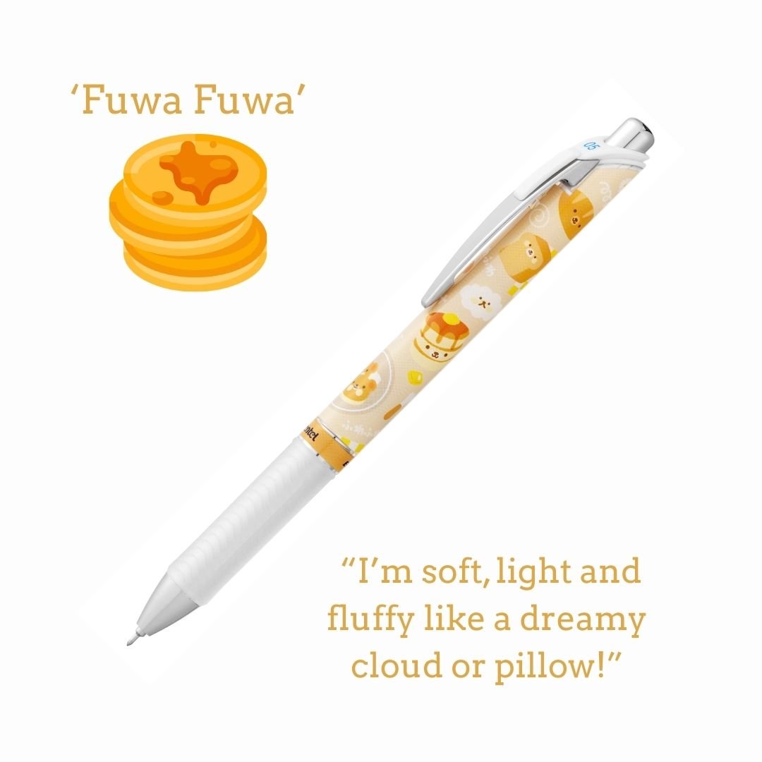 Japanese Onomatopoeia Kawaii Edition Energel 0.5 Rollerball - Fuwa Fuwa - Pentel