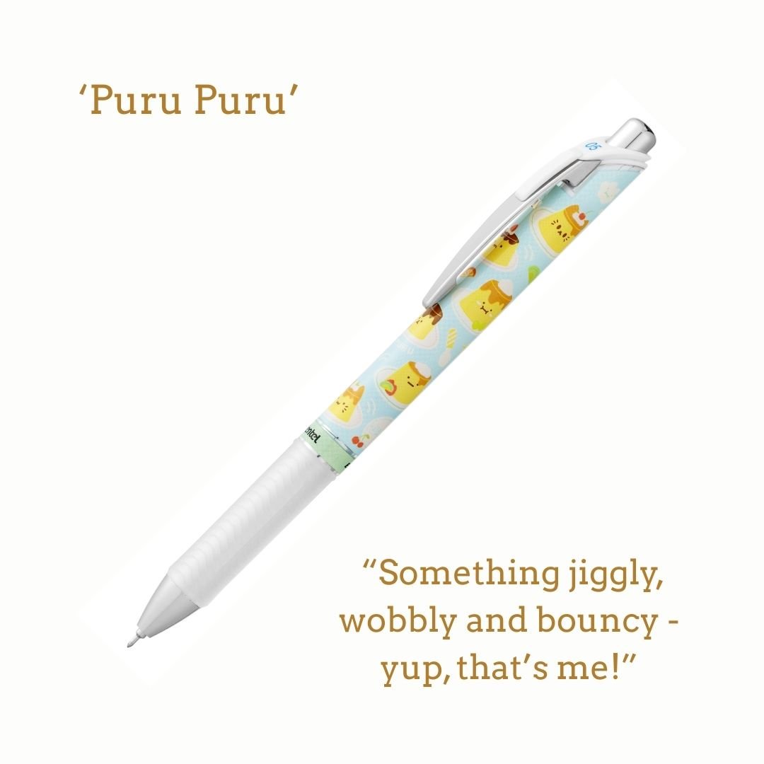 Japanese Onomatopoeia Kawaii Edition Energel 0.5 Rollerball - Kira Kira - Pentel