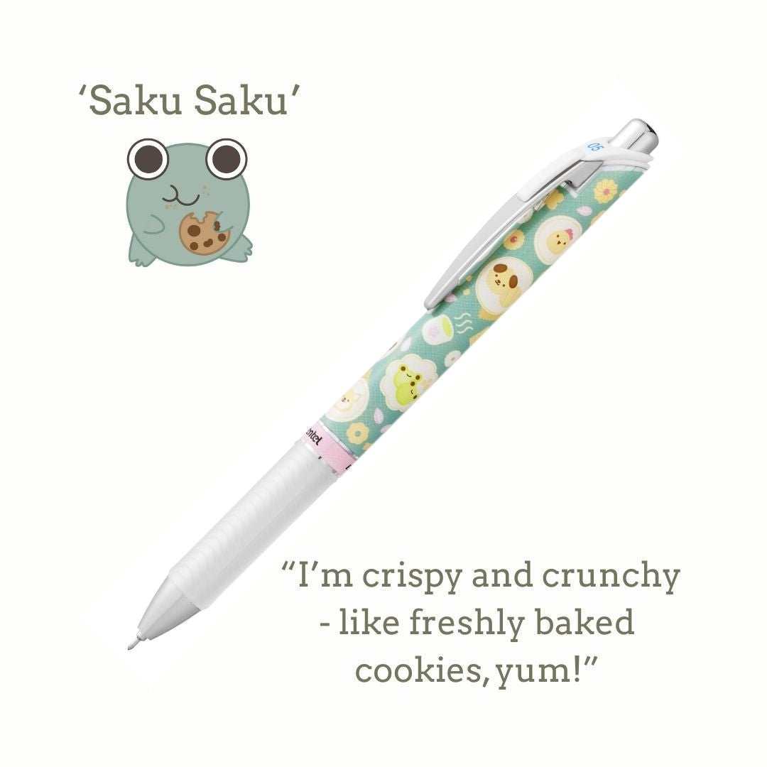 Japanese Onomatopoeia Kawaii Edition Energel 0.5 Rollerball - Puru Puru - Pentel