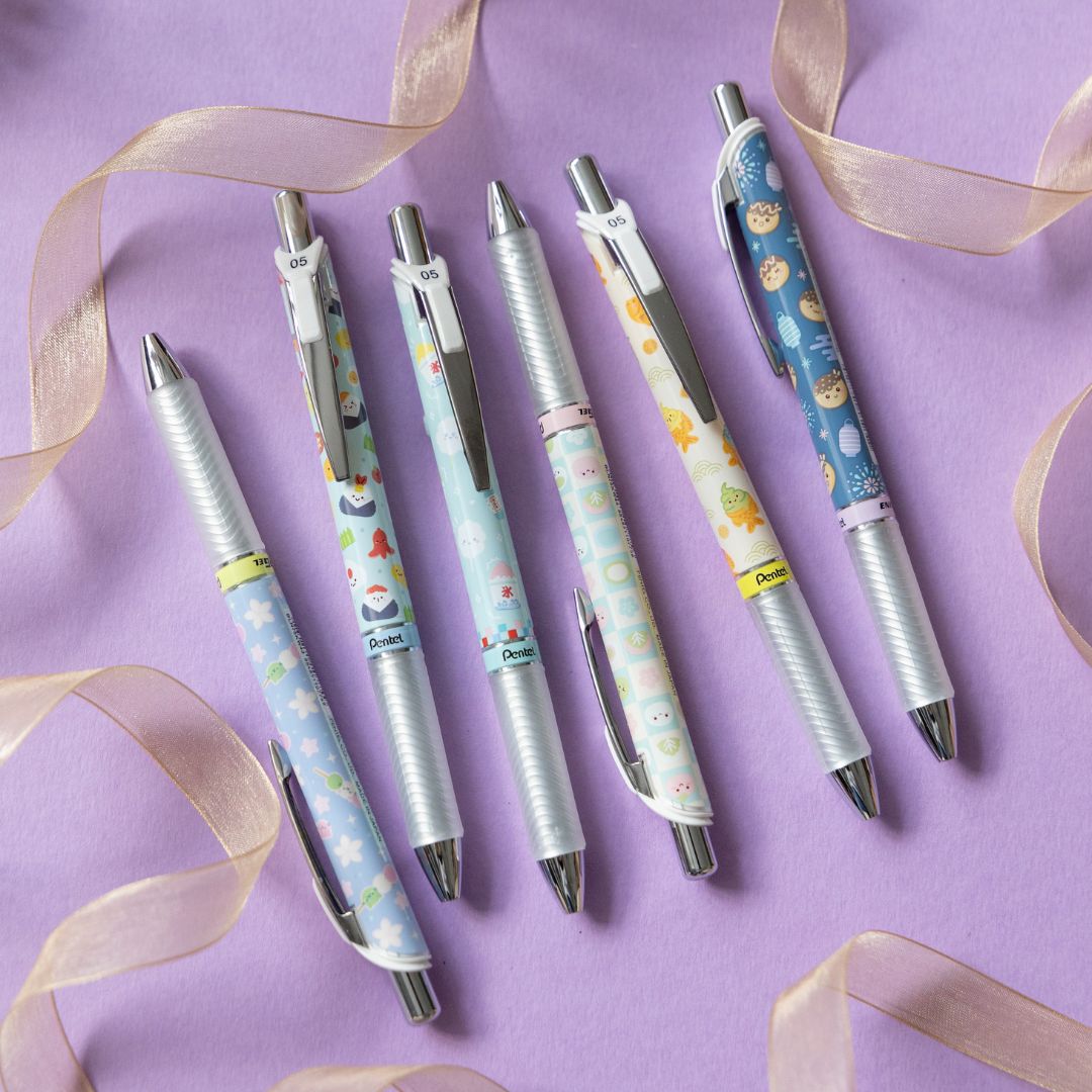Japanese Snacks Kawaii Edition Energel 0.5 Rollerball-Pens-Pentel-Bento (blue ink)