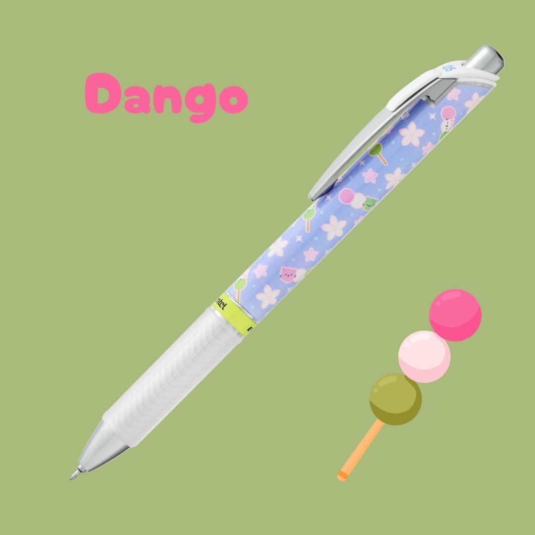 Japanese Snacks Kawaii Edition Energel 0.5 Rollerball-Pens-Pentel-Dango (black ink)