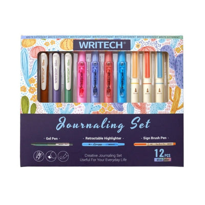 Journaling Pen Set 12 pcs Mild Colours-Pens-Writech-