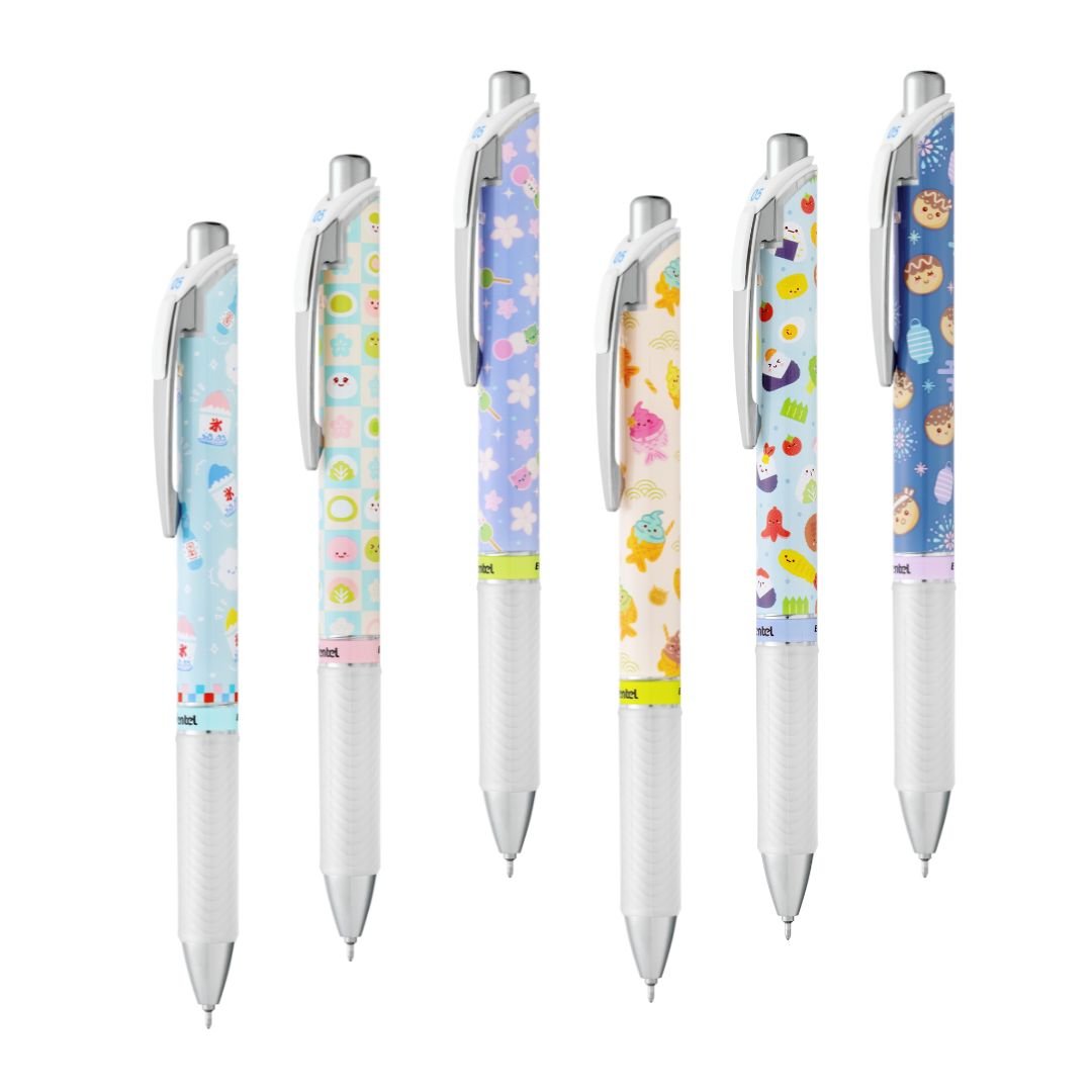 Japanese Snacks Kawaii Edition Energel 0.5 Rollerball-Pens-Pentel-Bento (blue ink)