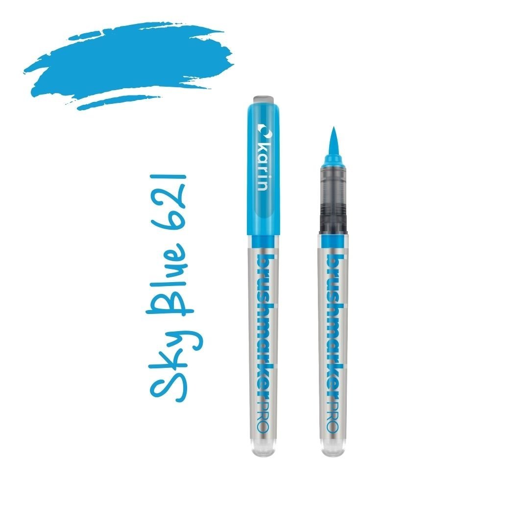 Karin Brushmarker Pro - Colourful Brush Pens-Pens-Karin-Sky Blue