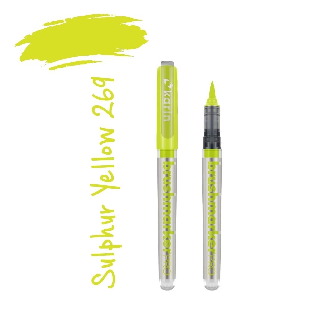 Karin Brushmarker Pro - Colourful Brush Pens-Pens-Karin-Sulphur Yellow