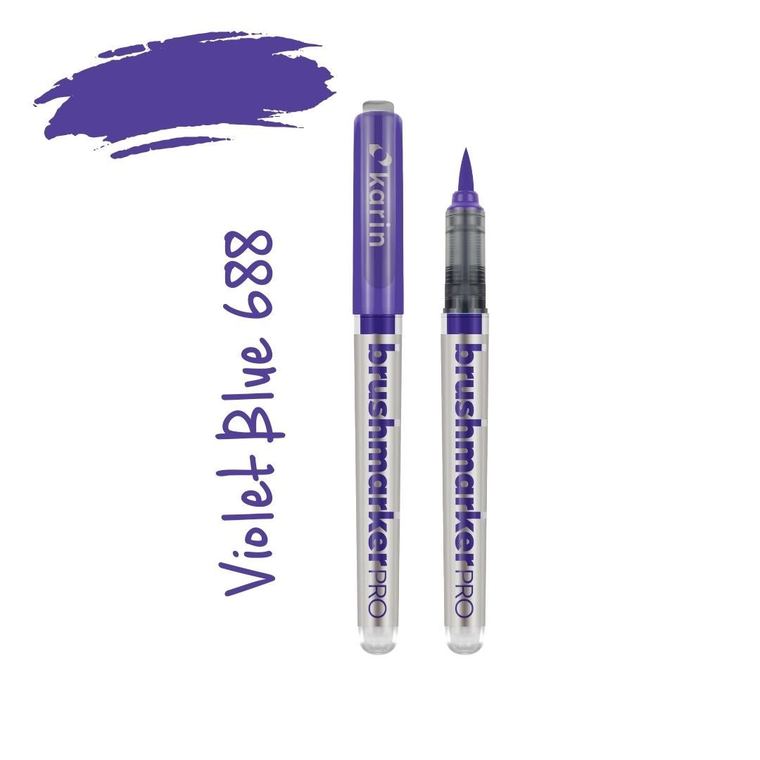 Karin Brushmarker Pro - Colourful Brush Pens-Pens-Karin-Violet Blue