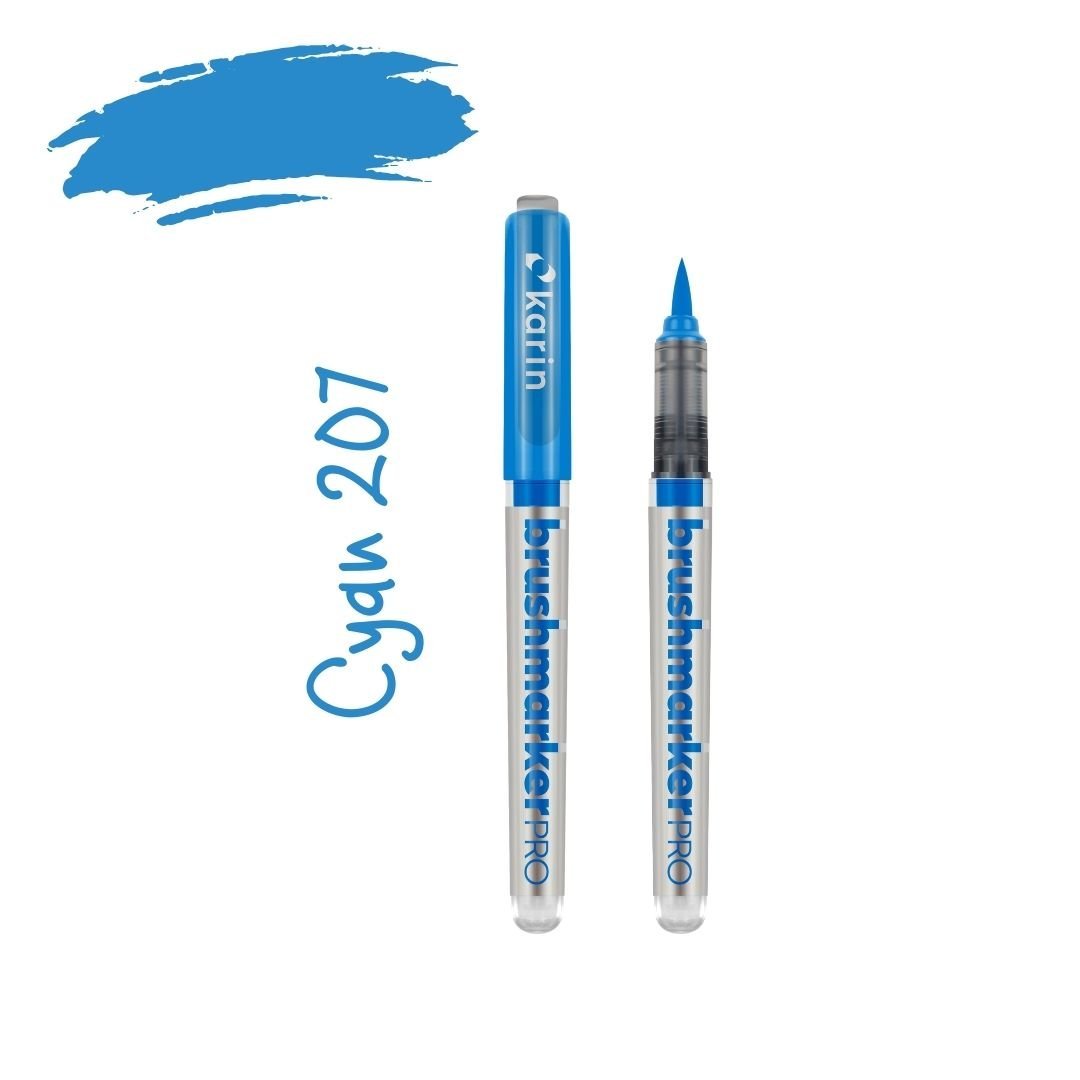 Karin Brushmarker Pro - Colourful Brush Pens-Pens-Karin-Cyan