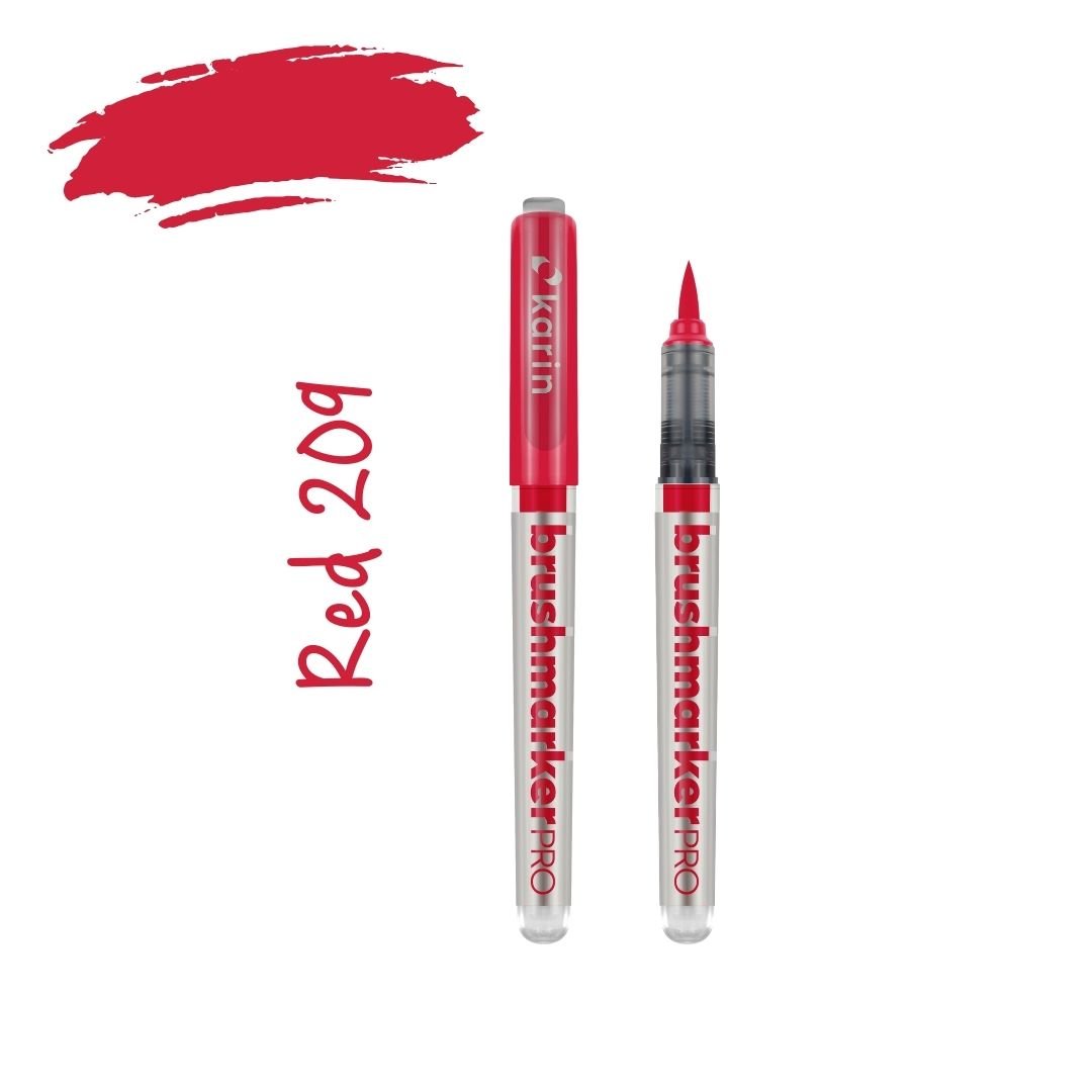 Karin Brushmarker Pro - Colourful Brush Pens-Pens-Karin-Red
