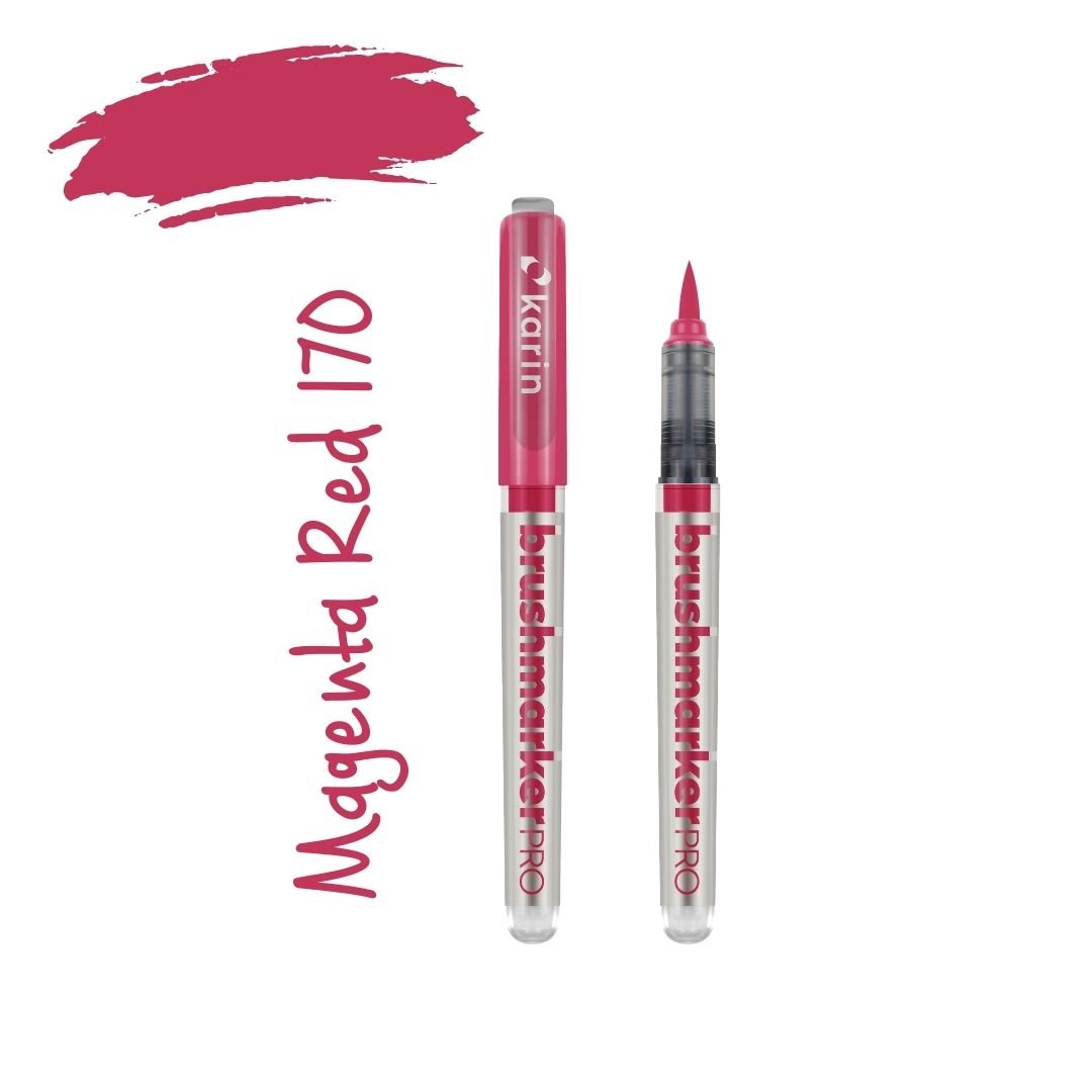 Karin Brushmarker Pro - Colourful Brush Pens-Pens-Karin-Magenta Red