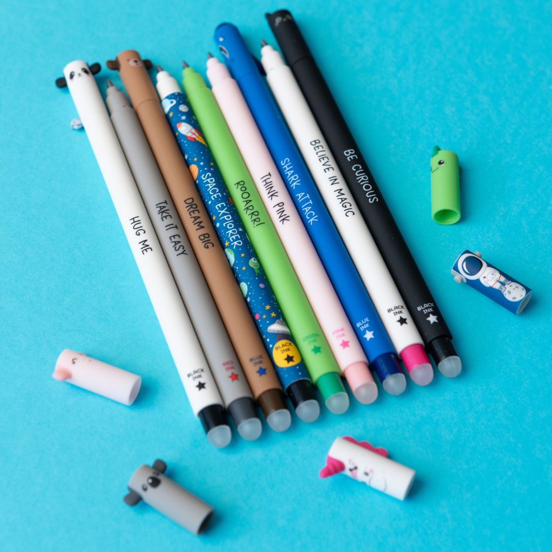 Legami Erasable Pens Cute Animal Designs With Friction Ink Legami Erasable Pens Cute Animal Designs With Friction Ink