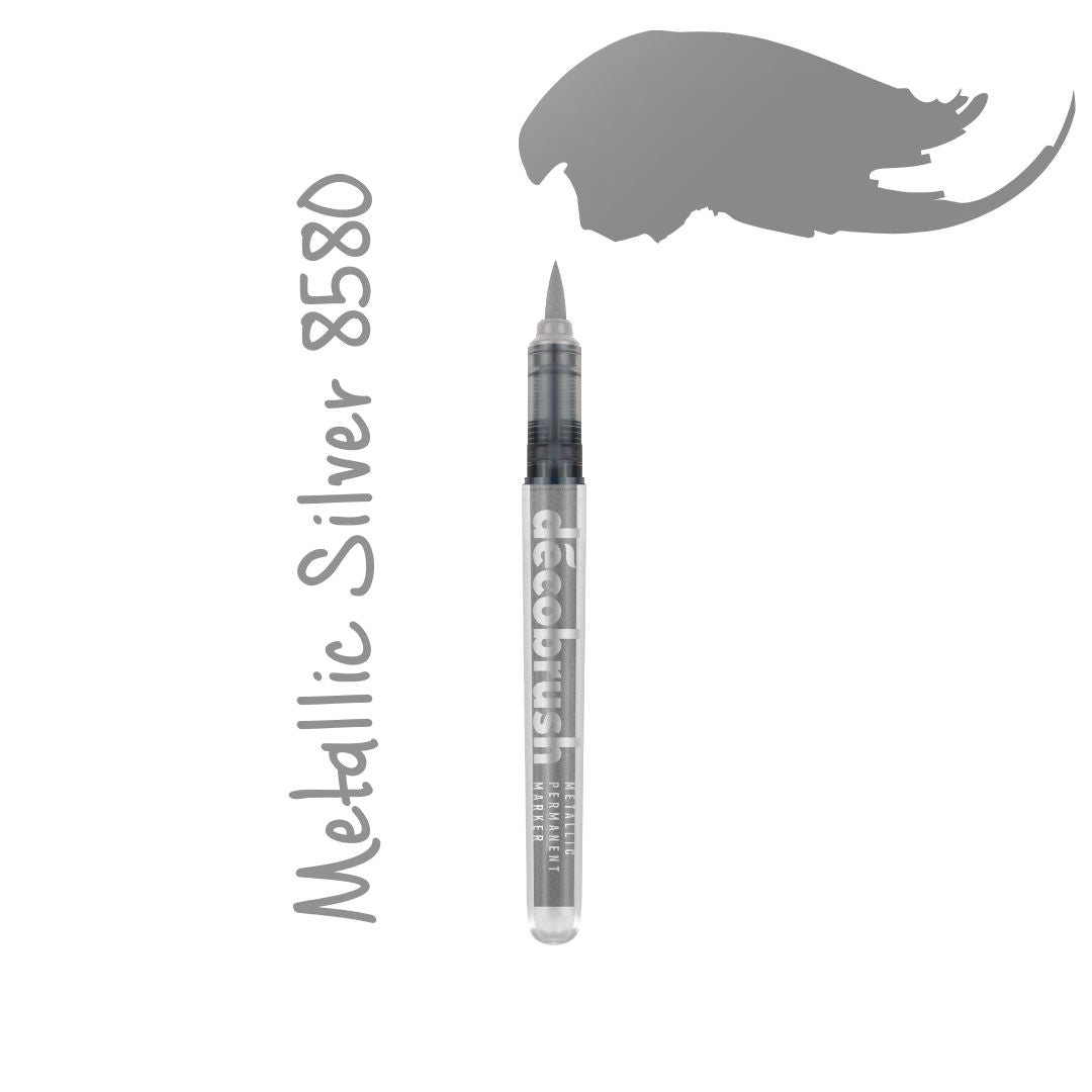 Metallic Brush Pens DecoBrush Karin-Pens-Karin-Metallic Silver