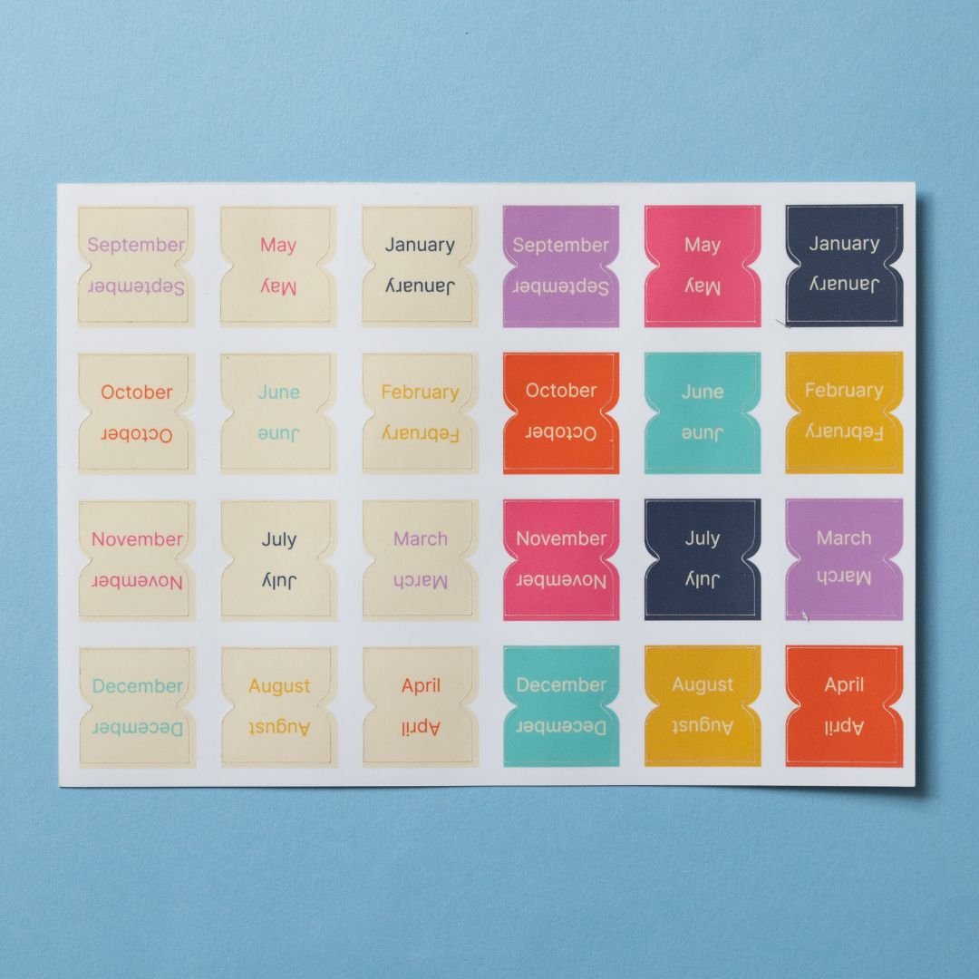 Month Page Tab Stickers-Stickers-Under the Rowan Trees-