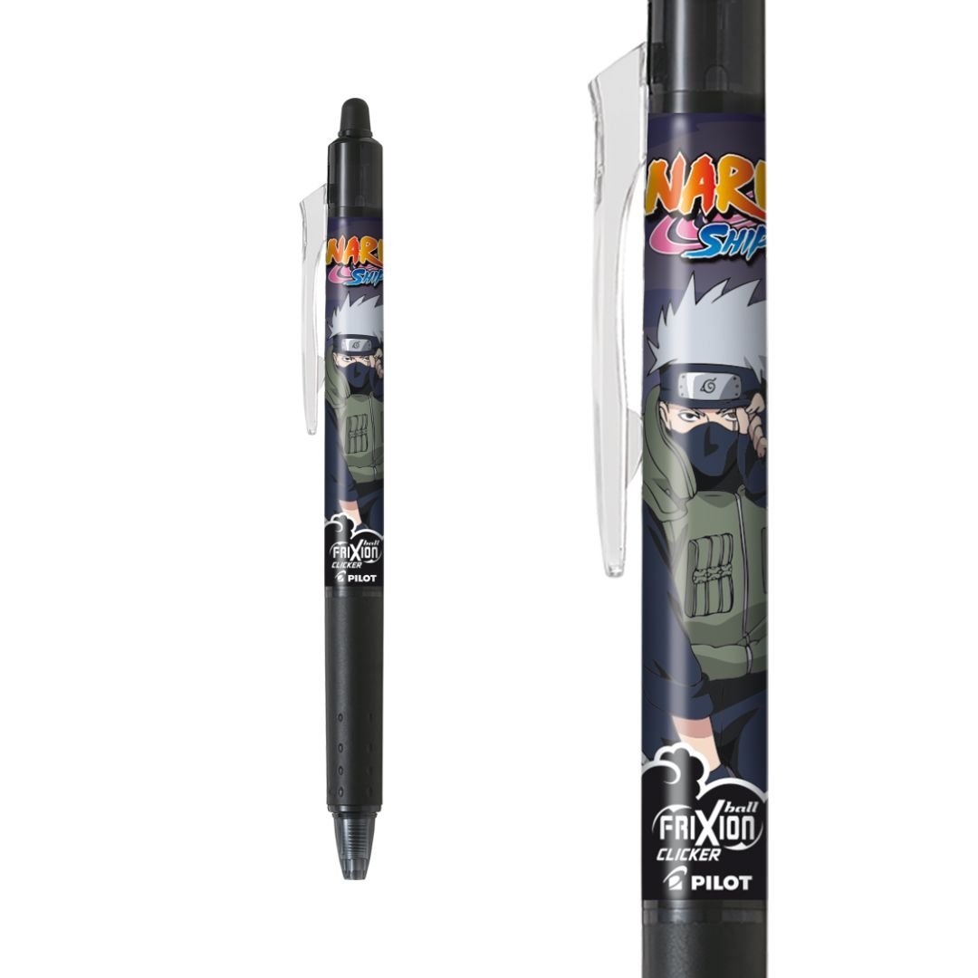 Naruto FriXion Ball Clicker 0.7mm-Pens-Pilot-Kakashi Black